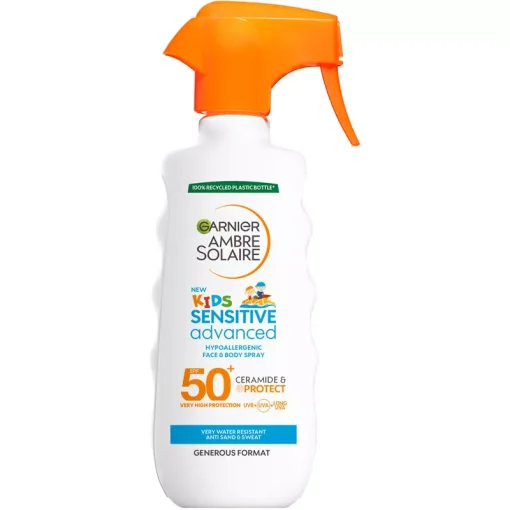 shop Garnier Ambre Solaire Sensitive Advanced Kids Spray SPF50+ - 270 ml af Garnier - online shopping tilbud rabat hos shoppetur.dk