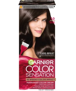 shop Garnier Color Sensation Permanent Color Cream - 3.0 Prestige Brown af Garnier - online shopping tilbud rabat hos shoppetur.dk