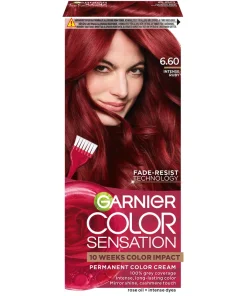 shop Garnier Color Sensation Permanent Color Cream - 6.60 Intense Ruby af Garnier - online shopping tilbud rabat hos shoppetur.dk