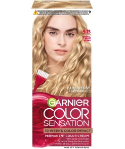 shop Garnier Color Sensation Permanent Color Cream - 9.13 Crystal Beige Blond af Garnier - online shopping tilbud rabat hos shoppetur.dk