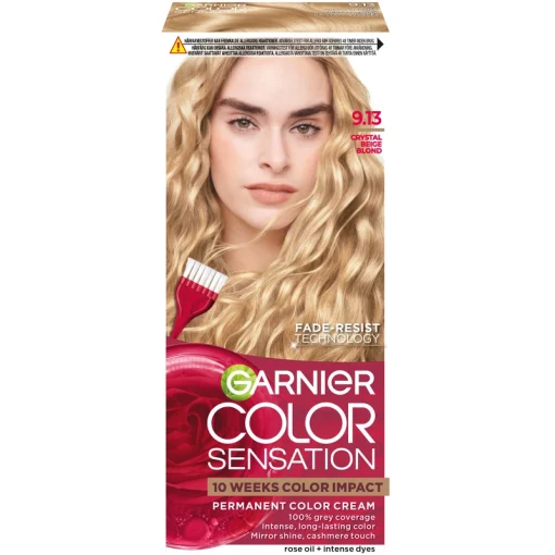 shop Garnier Color Sensation Permanent Color Cream - 9.13 Crystal Beige Blond af Garnier - online shopping tilbud rabat hos shoppetur.dk