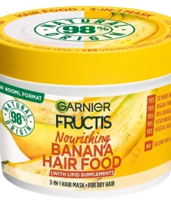 shop Garnier Fructis Hair Food Banana Mask 400 ml af Garnier - online shopping tilbud rabat hos shoppetur.dk