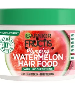 shop Garnier Fructis Hair Food Watermelon Mask 400 ml af Garnier - online shopping tilbud rabat hos shoppetur.dk