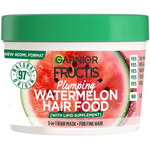 shop Garnier Fructis Hair Food Watermelon Mask 400 ml af Garnier - online shopping tilbud rabat hos shoppetur.dk