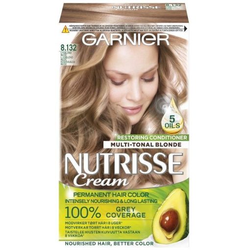 shop Garnier Nutrisse Cream 8.132 Light Blonde af Garnier - online shopping tilbud rabat hos shoppetur.dk