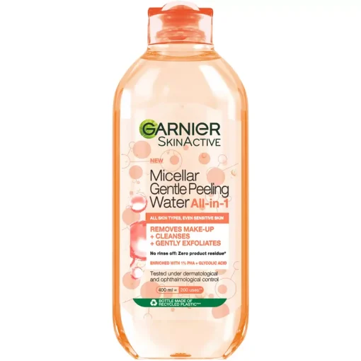 shop Garnier SkinActive Gentle Micellar Peeling Water 400 ml af Garnier - online shopping tilbud rabat hos shoppetur.dk