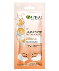 shop Garnier Skinactive Moisture Bomb Eye Tissue Mask Orange Juice 1 Piece af Garnier - online shopping tilbud rabat hos shoppetur.dk