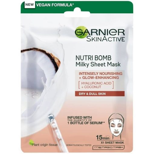 shop Garnier Skinactive Nutri Bomb Milky Tissue Mask 1 Piece af Garnier - online shopping tilbud rabat hos shoppetur.dk