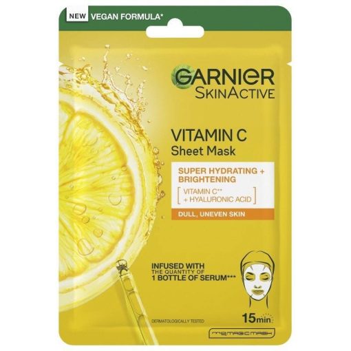 shop Garnier Skinactive Vitamin C Tissue Mask 1 Piece af Garnier - online shopping tilbud rabat hos shoppetur.dk