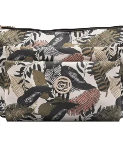 shop Gillian Jones 3 Room Cosmetics Bag - Leaf Print 10009-19 af Gillian Jones - online shopping tilbud rabat hos shoppetur.dk