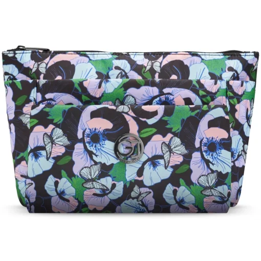 shop Gillian Jones 3 Room Cosmetics Bag - Multi Flower 10009-77 af Gillian Jones - online shopping tilbud rabat hos shoppetur.dk