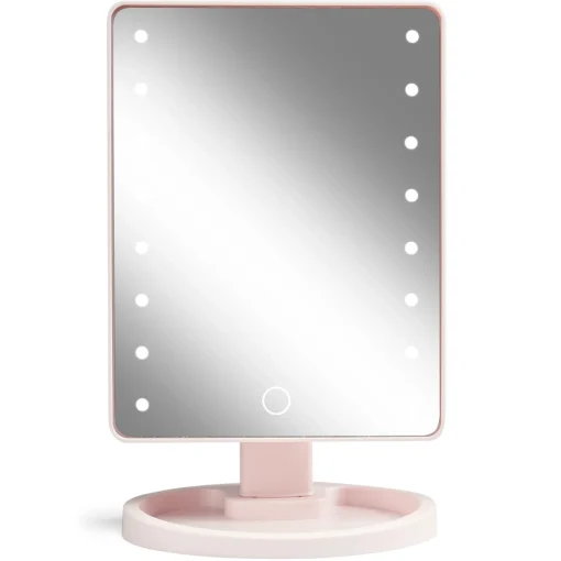 shop Gillian Jones Hollywood Mirror with Touch & USB-C - Rose 10261-35 af Gillian Jones - online shopping tilbud rabat hos shoppetur.dk