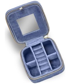 shop Gillian Jones Jewellery Box Velour S - Blue 11067 af Gillian Jones - online shopping tilbud rabat hos shoppetur.dk