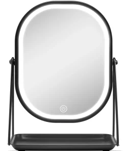 shop Gillian Jones Makeup Table Mirror LED-Light & Tray - Black 10212-00 af Gillian Jones - online shopping tilbud rabat hos shoppetur.dk