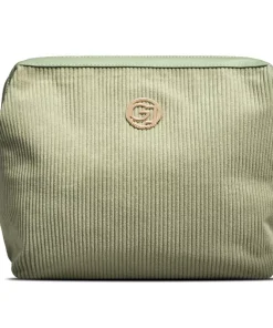 shop Gillian Jones Mia Cosmetic Bag - Green Velvet 10016-14 af Gillian Jones - online shopping tilbud rabat hos shoppetur.dk