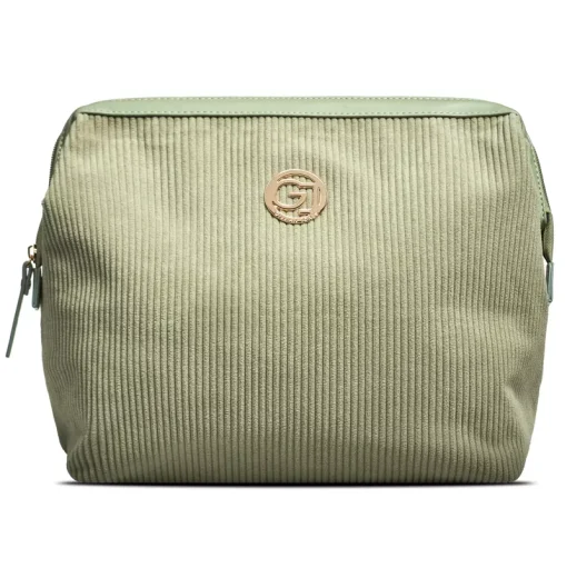 shop Gillian Jones Mia Cosmetic Bag - Green Velvet 10016-14 af Gillian Jones - online shopping tilbud rabat hos shoppetur.dk