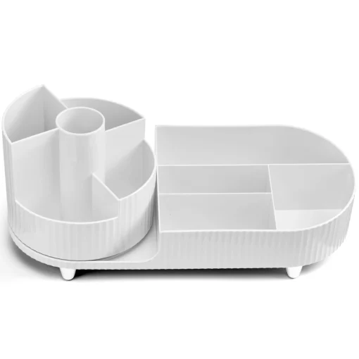 shop Gillian Jones Table Organizer With Rotation - White 12002-90 af Gillian Jones - online shopping tilbud rabat hos shoppetur.dk