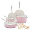 shop GreenLife by GreenPan pande- og grydesæt - Artizan - Pink af greenlife-by-greenpan - online shopping tilbud rabat hos shoppetur.dk