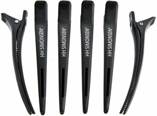 shop HH Simonsen Carbon Clips 6 Pieces - Black af HH Simonsen - online shopping tilbud rabat hos shoppetur.dk