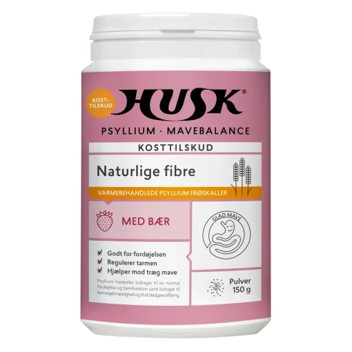 shop HUSK Psyllium Mavebalance Pulver Med Bær 150 gr. af HUSK Psyllium Mavebalance - online shopping tilbud rabat hos shoppetur.dk