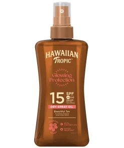shop Hawaiian Tropic Glowing Protection Dry Oil Spray SPF 15 - 200 ml af Hawaiian Tropic - online shopping tilbud rabat hos shoppetur.dk