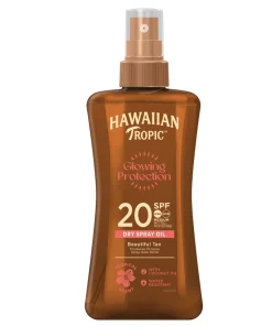 shop Hawaiian Tropic Glowing Protection Dry Oil Spray SPF 20 - 200 ml af Hawaiian Tropic - online shopping tilbud rabat hos shoppetur.dk