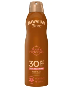 shop Hawaiian Tropic Glowing Protection Oil C-Spray SPF 30 -180 ml af Hawaiian Tropic - online shopping tilbud rabat hos shoppetur.dk