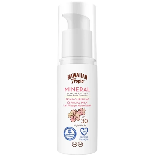 shop Hawaiian Tropic Mineral Protection Facial Milk Lotion SPF 30 - 50 ml af Hawaiian Tropic - online shopping tilbud rabat hos shoppetur.dk