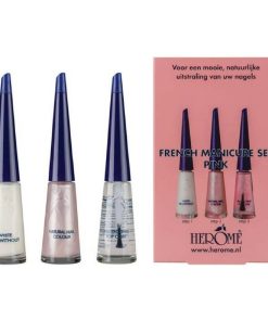 shop Herome French Manicure Set Pink 3 x 10 ml af Herome - online shopping tilbud rabat hos shoppetur.dk