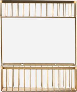 shop House Doctor Bath Basket Double - Brushed Brass af House Doctor - online shopping tilbud rabat hos shoppetur.dk