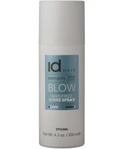 shop IdHAIR Elements Xclusive Blow Anti-Frizz Shine Spray 200 ml af IdHAIR - online shopping tilbud rabat hos shoppetur.dk