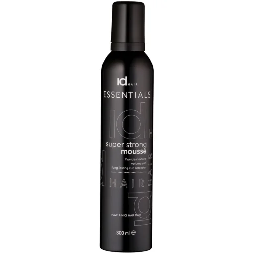 shop IdHAIR Essentials Super Strong Hold Mousse 300 ml af IdHAIR - online shopping tilbud rabat hos shoppetur.dk