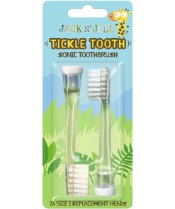 shop Jack N' Jill Replacement Brushes Tickle Tooth Sonic - 2 Pack af Jack N Jill - online shopping tilbud rabat hos shoppetur.dk