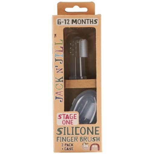 shop Jack N' Jill Silicone Finger Brush - 2 Pieces af Jack N Jill - online shopping tilbud rabat hos shoppetur.dk