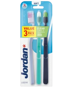 shop Jordan Clean Smile Toothbrush 3 Pack Soft af Jordan - online shopping tilbud rabat hos shoppetur.dk