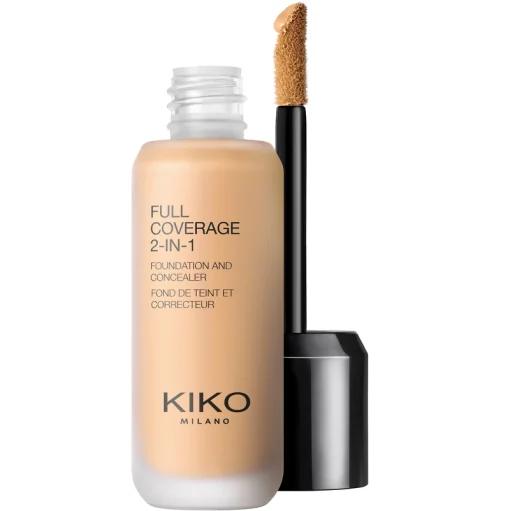 shop KIKO Milano Full Coverage 2-In-1 Foundation & Concealer 25 ml - N40 Neutral af KIKO Milano - online shopping tilbud rabat hos shoppetur.dk