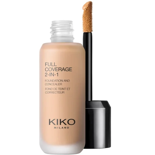 shop KIKO Milano Full Coverage 2-In-1 Foundation & Concealer 25 ml - N60 Neutral af KIKO Milano - online shopping tilbud rabat hos shoppetur.dk