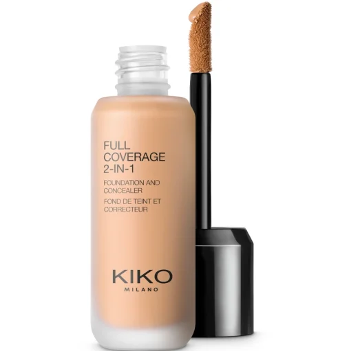 shop KIKO Milano Full Coverage 2-In-1 Foundation & Concealer 25 ml - N80 Neutral af KIKO Milano - online shopping tilbud rabat hos shoppetur.dk