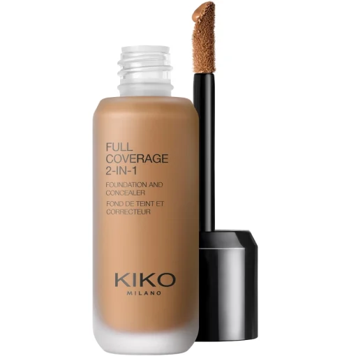 shop KIKO Milano Full Coverage 2-In-1 Foundation & Concealer 25 ml - WB120 Warm Beige af KIKO Milano - online shopping tilbud rabat hos shoppetur.dk