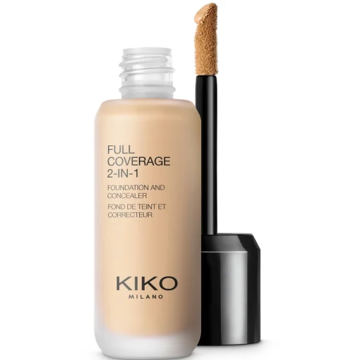 shop KIKO Milano Full Coverage 2-In-1 Foundation & Concealer 25 ml - WB25 Warm Beige af KIKO Milano - online shopping tilbud rabat hos shoppetur.dk