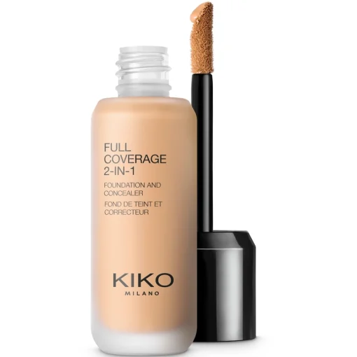 shop KIKO Milano Full Coverage 2-In-1 Foundation & Concealer 25 ml - WB40 Warm Beige af KIKO Milano - online shopping tilbud rabat hos shoppetur.dk