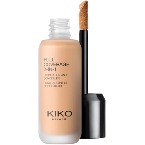 shop KIKO Milano Full Coverage 2-In-1 Foundation & Concealer 25 ml - WB60 Warm Beige af KIKO Milano - online shopping tilbud rabat hos shoppetur.dk