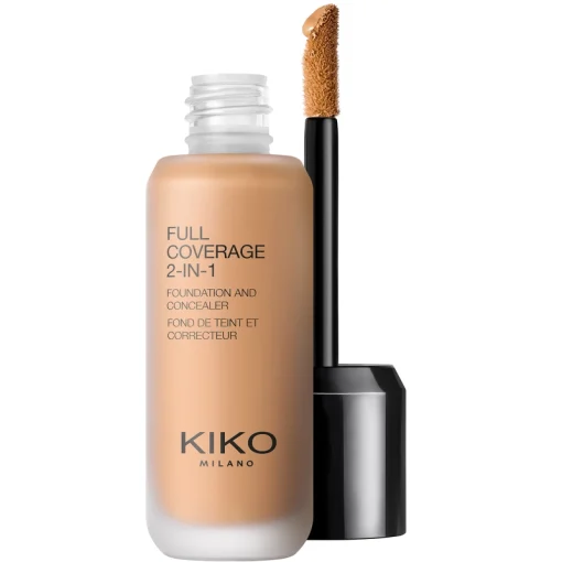 shop KIKO Milano Full Coverage 2-In-1 Foundation & Concealer 25 ml - WB80 Warm Beige af KIKO Milano - online shopping tilbud rabat hos shoppetur.dk