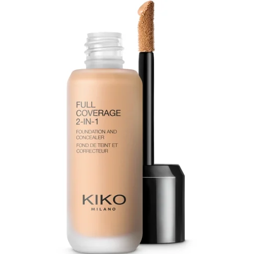 shop KIKO Milano Full Coverage 2-In-1 Foundation & Concealer 25 ml - WR50 Warm Rose af KIKO Milano - online shopping tilbud rabat hos shoppetur.dk