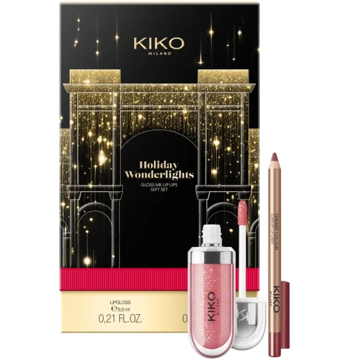 shop KIKO Milano Holiday Wonderlights Gloss Me Up Lips Gift Set - 01 Refined Mauve af KIKO Milano - online shopping tilbud rabat hos shoppetur.dk