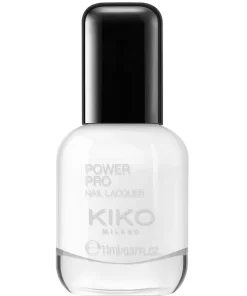 shop KIKO Milano Power Pro Nail Lacquer 11 ml - 02 French White - Thin Brush af KIKO Milano - online shopping tilbud rabat hos shoppetur.dk