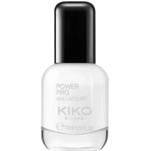 shop KIKO Milano Power Pro Nail Lacquer 11 ml - 02 French White - Thin Brush af KIKO Milano - online shopping tilbud rabat hos shoppetur.dk