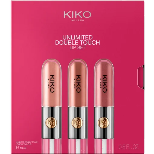 shop KIKO Milano Unlimited Double Touch Lip Set 18 ml - 01 Nude Attitude af KIKO Milano - online shopping tilbud rabat hos shoppetur.dk