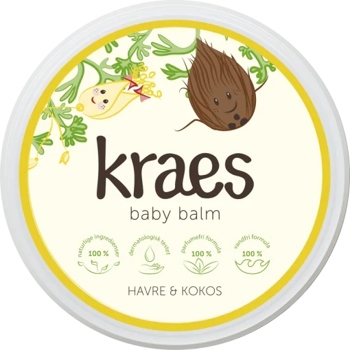 shop KRAES Baby Balm Havre & Kokos 300 ml af KRAES - online shopping tilbud rabat hos shoppetur.dk