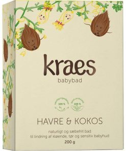 shop KRAES Babybad Havre & Kokos 200 gr. af KRAES - online shopping tilbud rabat hos shoppetur.dk